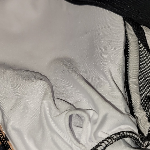 Mesh Tummy Siamese Control Push Up High Waisted Leopard and Black Swimsuit, XXL - Picture 4 of 8